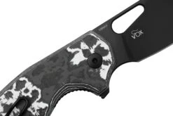 MKM Vincent VCV-CWD Black PVD VANAX, White Storm Carbon Fibre, Black Aluminum Navaja, Diseño De Jesper Voxnaes 13 MKM Vincent VCV-CWD Black PVD VANAX, White Storm Carbon Fibre, Black Aluminum Navaja, Diseño De Jesper Voxnaes -Knives And Tools Comercio MMK VCV CWD 05 mkm