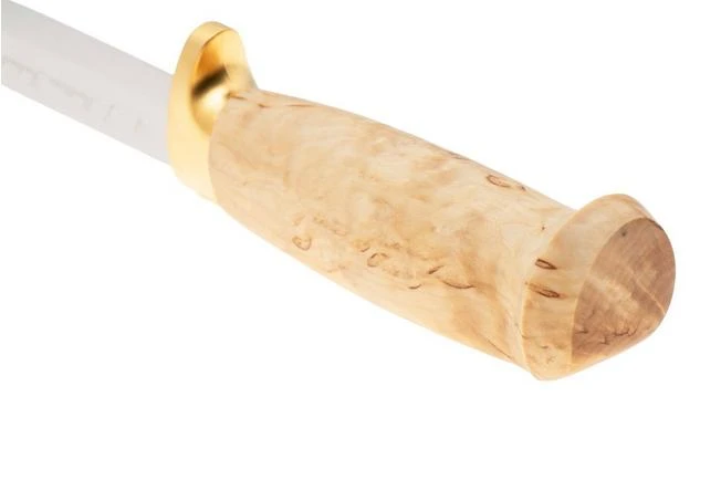 Marttiini Lynx Golden 160014, Satin Stainless Steel, Golden Guard, Curly Birch, Cuchillo De Exterior 6 Marttiini Lynx Golden 160014, Satin Stainless Steel, Golden Guard, Curly Birch, Cuchillo De Exterior - Imagen 4