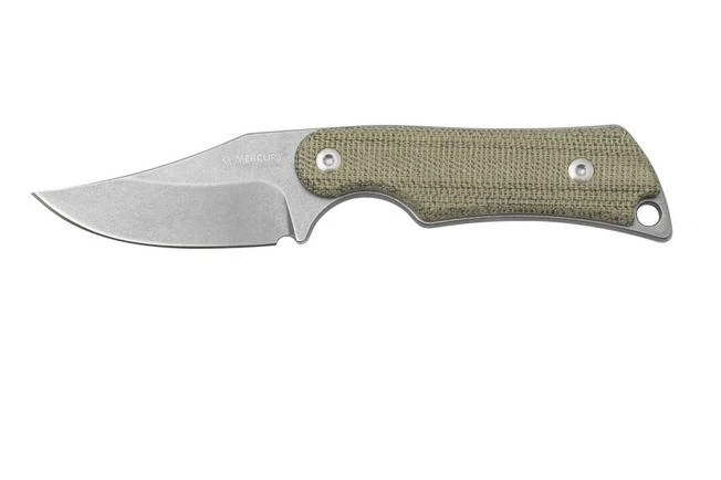 Mercury Kali N690 Stonewashed Clip Point, Green Canvas Micarta, Cuchillo Fijo 3 Mercury Kali N690 Stonewashed Clip Point, Green Canvas Micarta, Cuchillo Fijo