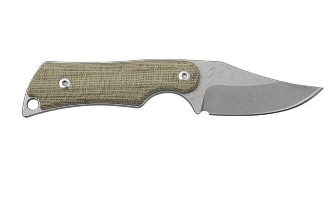 Mercury Kali N690 Stonewashed Clip Point, Green Canvas Micarta, Cuchillo Fijo 4 Mercury Kali N690 Stonewashed Clip Point, Green Canvas Micarta, Cuchillo Fijo - Imagen 2