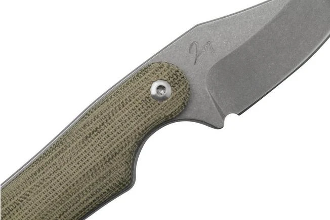 Mercury Kali N690 Stonewashed Clip Point, Green Canvas Micarta, Cuchillo Fijo 7 Mercury Kali N690 Stonewashed Clip Point, Green Canvas Micarta, Cuchillo Fijo - Imagen 5