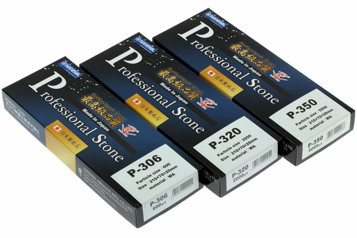 Naniwa Professional Stone Kit De Afilado, Grano 600, 2000 En 5000. 4 Naniwa Professional Stone Kit De Afilado, Grano 600, 2000 En 5000. - Imagen 2