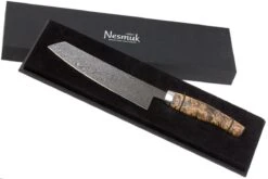 Nesmuk EXCLUSIVE C90 Cuchillo De Chef 18 Cm, Karelian Birch Burl, EDC90BM180 -Knives And Tools Comercio NEEDC90BM180 08 nesmuk exclusive needc90bm180 08