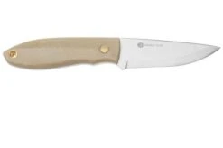 Nordic Knife Design Lizard 75 2038 Scandi, Ecru Canvas Micarta, Cuchillo Fijo -Knives And Tools Comercio NKD2038 02 nordicknifedesign