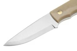 Nordic Knife Design Lizard 75 2038 Scandi, Ecru Canvas Micarta, Cuchillo Fijo -Knives And Tools Comercio NKD2038 03 nordicknifedesign