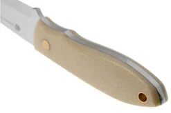 Nordic Knife Design Lizard 75 2038 Scandi, Ecru Canvas Micarta, Cuchillo Fijo -Knives And Tools Comercio NKD2038 04 nordicknifedesign