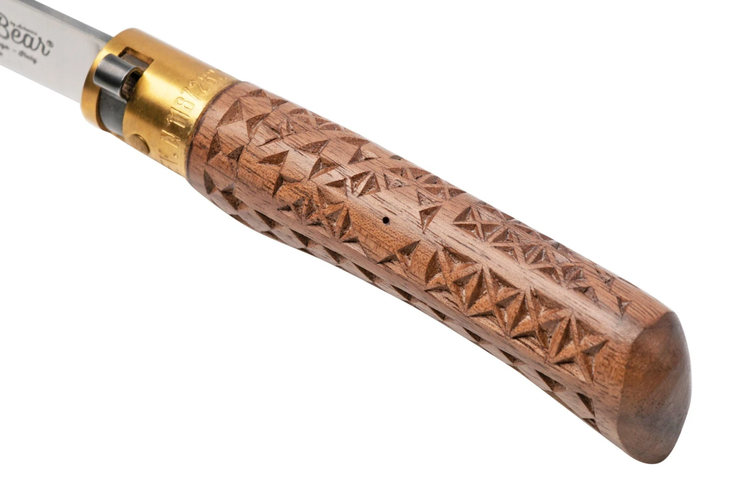 Old Bear Classical Carved Walnut S, 9307-17-LNI Navaja 7 Old Bear Classical Carved Walnut S, 9307-17-LNI Navaja - Imagen 5