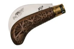 Old Bear Pruning Carved Walnut L, 9747-21-LNI Cuchillo De Jardinero -Knives And Tools Comercio OB9747 21 LNI 04 oldbear