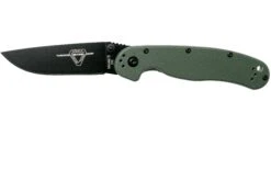 Ontario RAT-2 D2 OD Green, Plain Edge Black, 8830OD