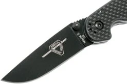 Ontario RAT-2 D2 Fibra De Carbono, Plain Edge Negro, 8834 -Knives And Tools Comercio OKC8834 03 ontario