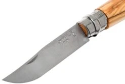 Opinel Navaja No. 8 Luxury Range Con Funda De Cuero, Madera De Olivo -Knives And Tools Comercio OP001004 03 opinel v201903