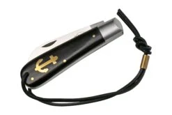 Otter Anchor Knife SET 173 Large Stainless, Grenadilla, Brass Anchor, Leather Strap Navaja 17 Otter Anchor Knife SET 173 Large Stainless, Grenadilla, Brass Anchor, Leather Strap Navaja -Knives And Tools Comercio ORSET173 07 otter