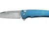 Pro-Tech Malibu Mike Irie Custom 2023, Blue Titanium Handle, Gold Lip Pearl Button, Wharncliffe Blade, Navaja -Knives And Tools Comercio PH2023MalibuCustom001 01 protech