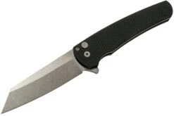 Pro-Tech Malibu 5205 Stonewashed 20CV Reverse Tanto, Black Textured Aluminum, Navaja -Knives And Tools Comercio PH5205 08 protech