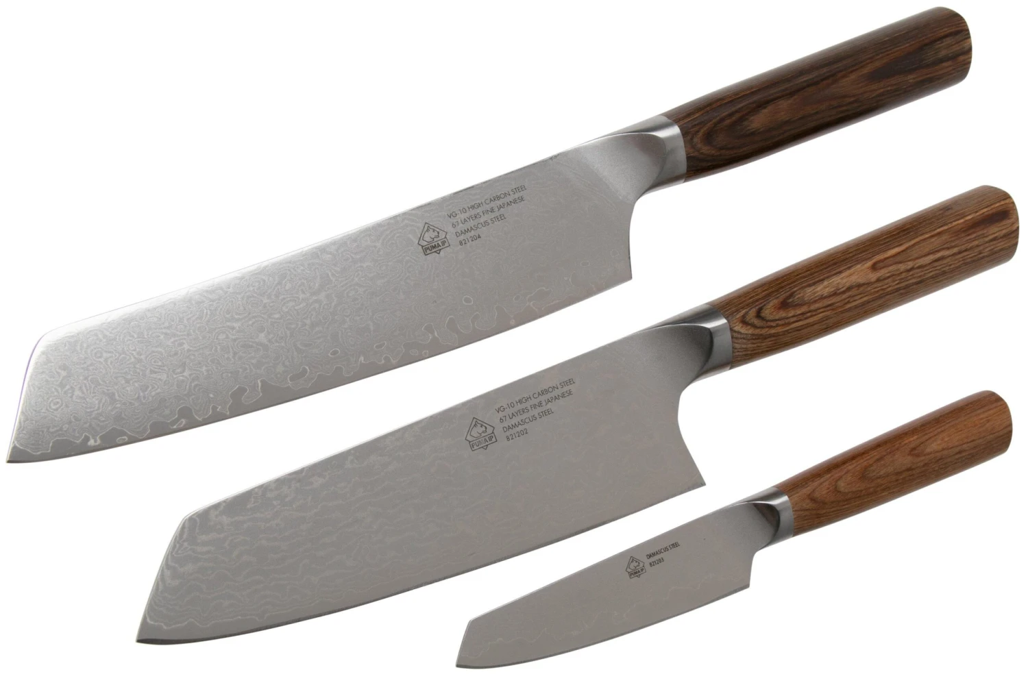 PUMA IP Chef, Santoku, Paring Knife, 821209, Juego De Cuchillos De 3 Piezas 5 PUMA IP Chef, Santoku, Paring Knife, 821209, Juego De Cuchillos De 3 Piezas - Imagen 3