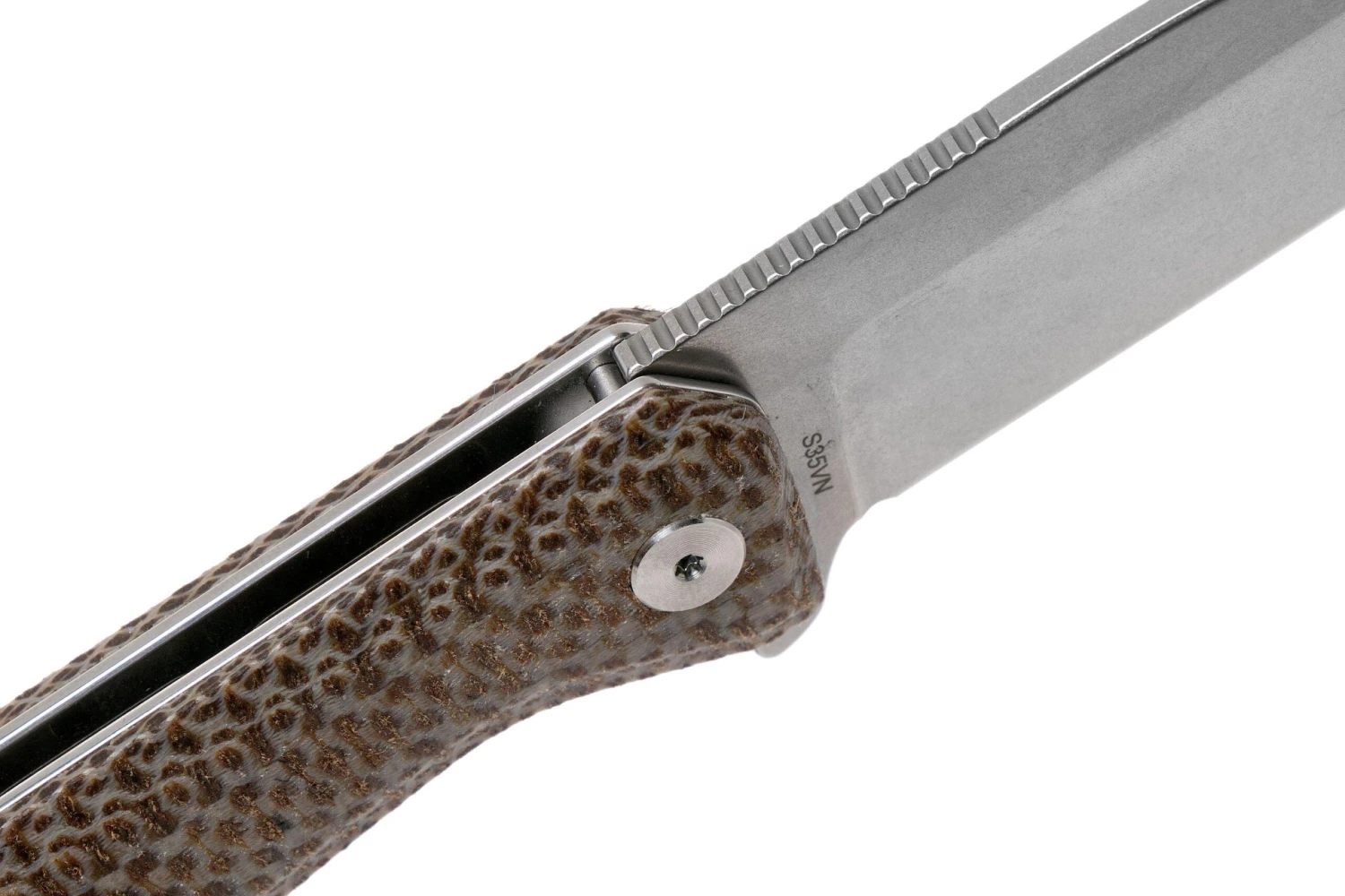 QSP Knife Pelican QS118-A1 Stonewash, Textured Brown Micarta Navaja 8 QSP Knife Pelican QS118-A1 Stonewash, Textured Brown Micarta Navaja - Imagen 6