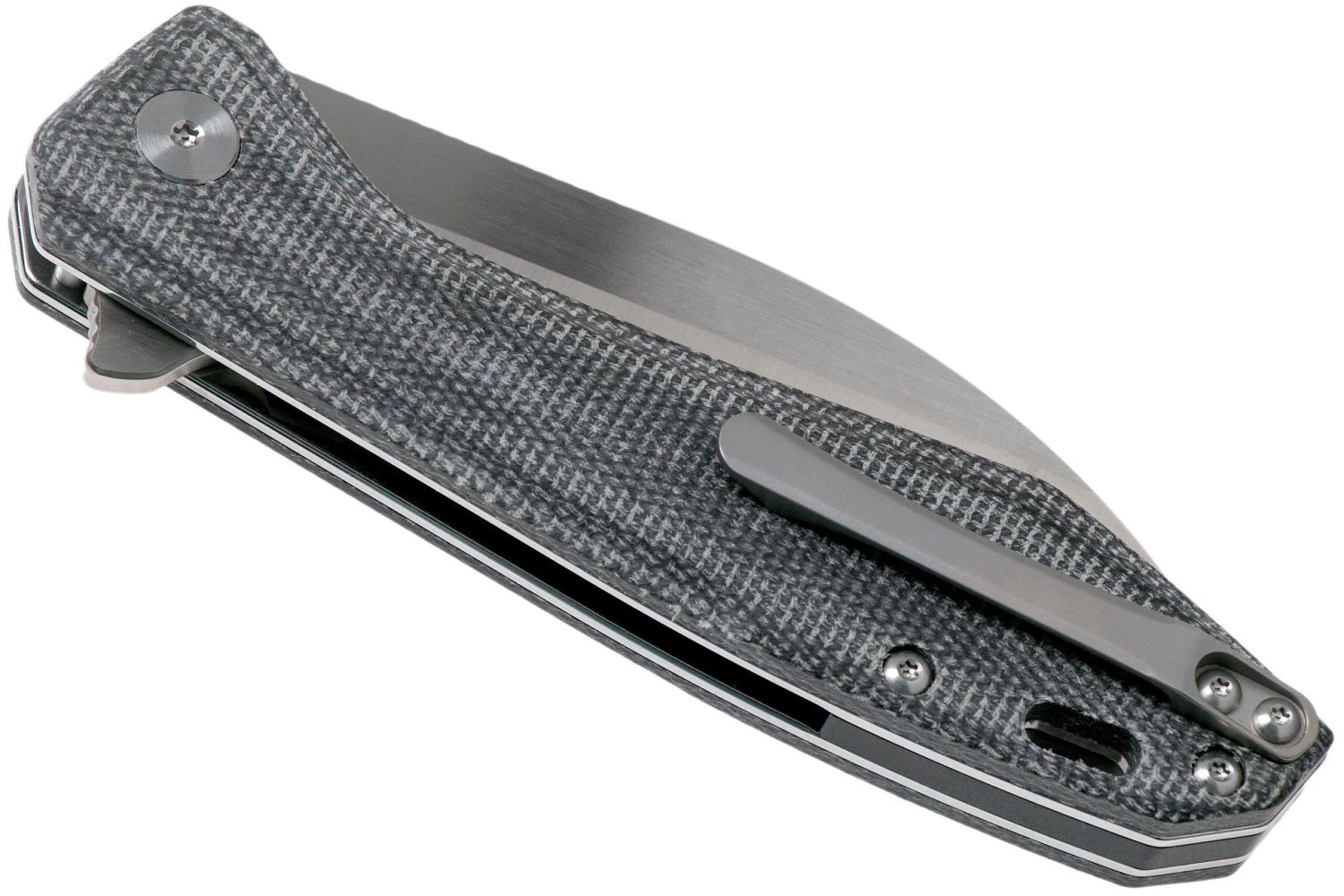 QSP Knife Pelican QS118-D2 Satin, Blue Micarta Navaja 6 QSP Knife Pelican QS118-D2 Satin, Blue Micarta Navaja - Imagen 4