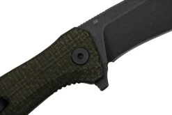 QSP Knife Raven QS122-D2 Rough Brown Micarta, Black D2, Navaja -Knives And Tools Comercio QS122 D2 05 qsp