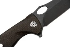 QSP Knife Gavial, QS126-D2 Blackwashed D2, Dark Brown Micarta Navaja -Knives And Tools Comercio QS126 D2 05 qsp