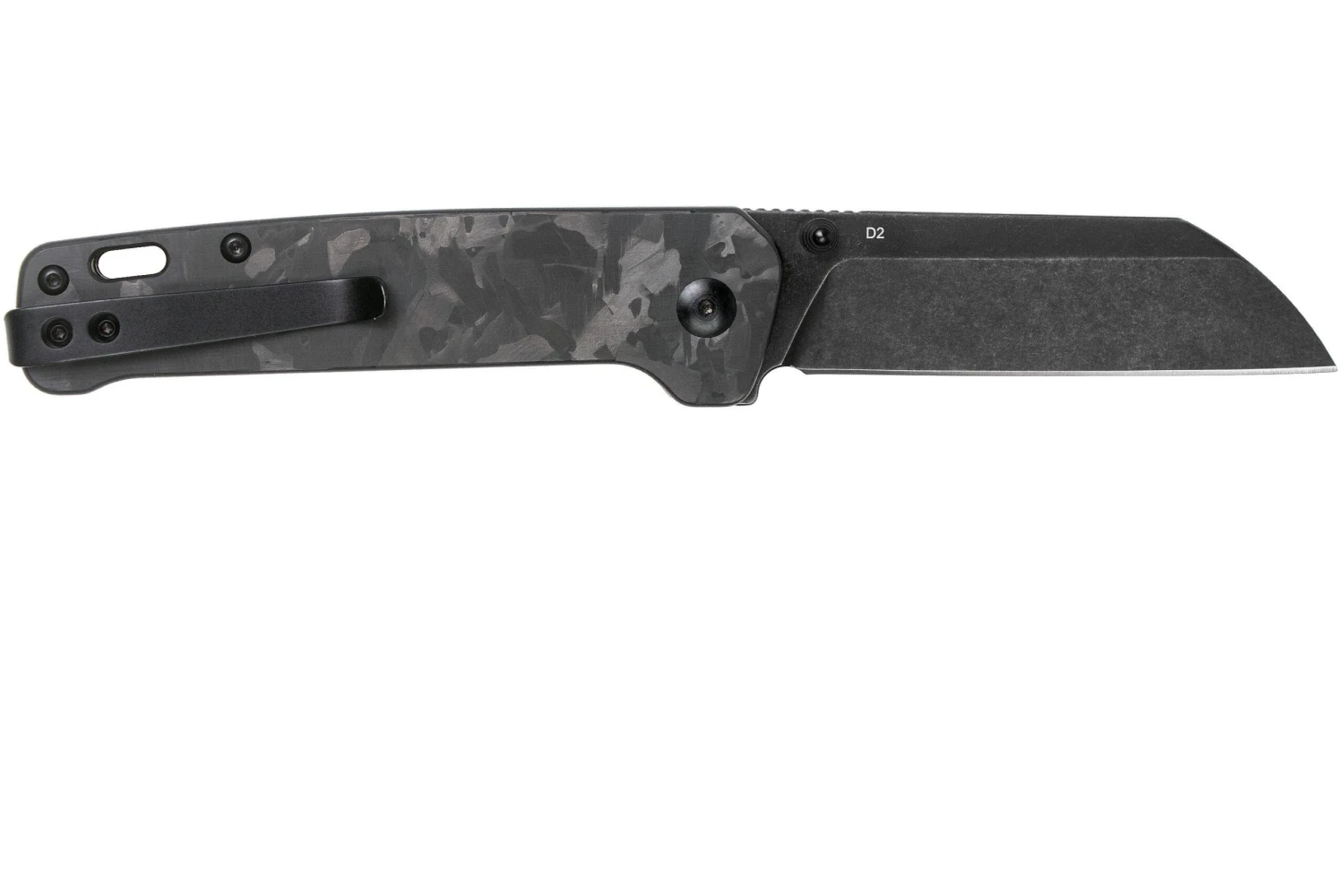 QSP Knife Penguin QS130-U Shredded Carbon Fibre G10, Blackwashed, Navaja 4 QSP Knife Penguin QS130-U Shredded Carbon Fibre G10, Blackwashed, Navaja - Imagen 2