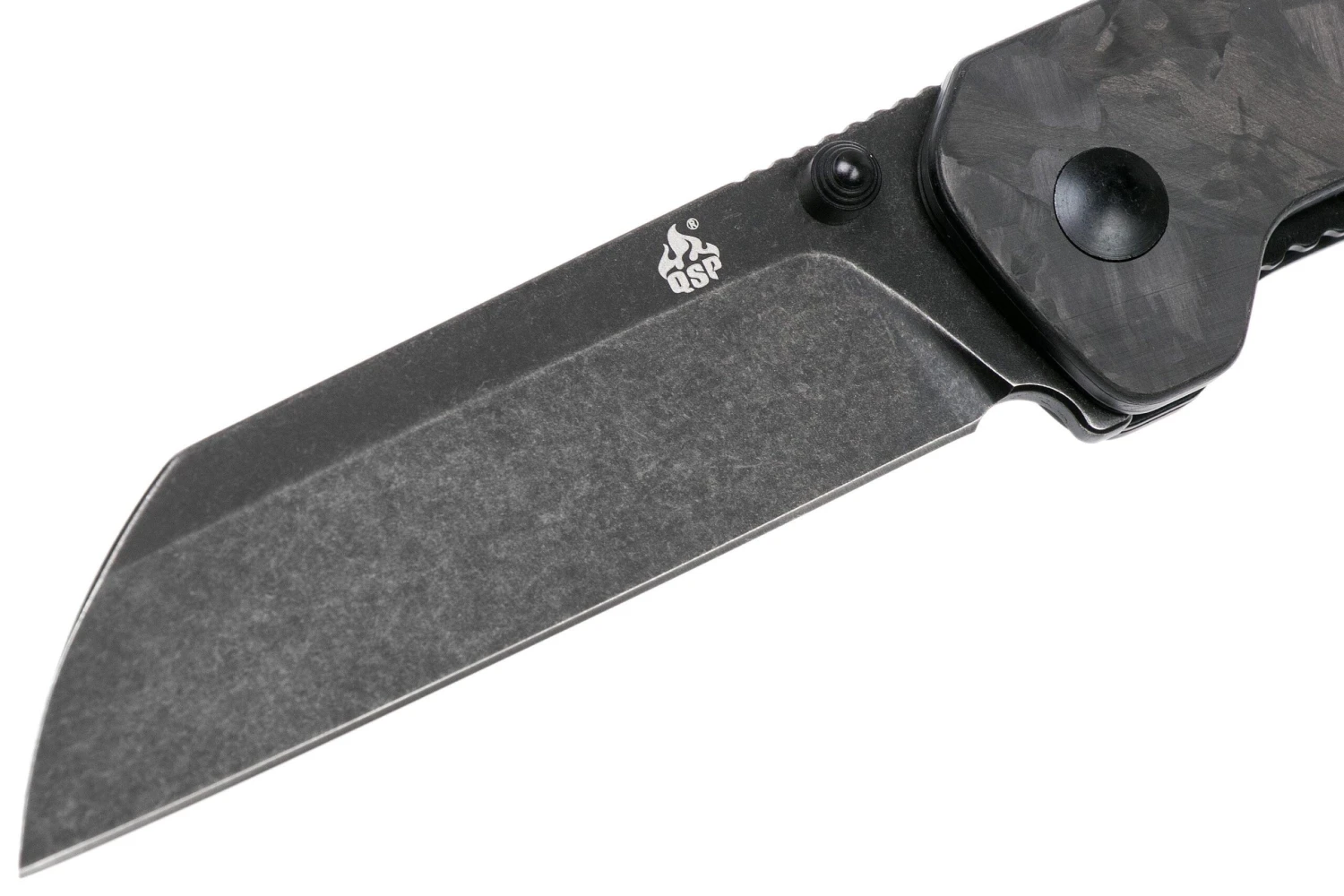 QSP Knife Penguin QS130-U Shredded Carbon Fibre G10, Blackwashed, Navaja 5 QSP Knife Penguin QS130-U Shredded Carbon Fibre G10, Blackwashed, Navaja - Imagen 3