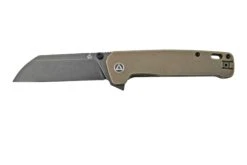 QSP Knife Penguin XL QS130XL-B, Blackwashed 20CV, Bronze Titanium Navaja