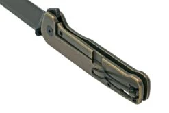 QSP Knife Penguin XL QS130XL-B, Blackwashed 20CV, Bronze Titanium Navaja -Knives And Tools Comercio QS130XL B 04 qsp