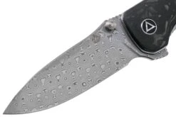 QSP Knife Hawk QS131-E Shredded Fibra De Carbono, Damascus Navaja -Knives And Tools Comercio QS131 E 03 qsp