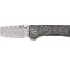 QSP Knife Hawk QS131-Q Damascus, Aluminum Foil Carbonfiber Navaja