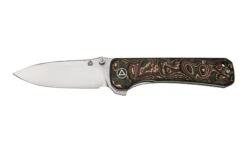 QSP Knife Hawk QS131-T Satin, Copper Foil Carbonfiber Navaja