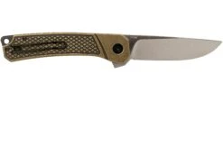 QSP Knife Osprey QS139-D1 Textured Brass, Satin, Navaja -Knives And Tools Comercio QS139 D1 02 qsp knife