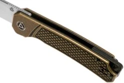 QSP Knife Osprey QS139-D1 Textured Brass, Satin, Navaja -Knives And Tools Comercio QS139 D1 07 qsp knife