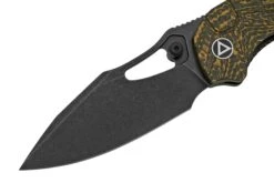 QSP Knife Hornbill QS146-A2 Golden Carbon Fiber, Black Stonewashed, Navaja -Knives And Tools Comercio QS146 A2 03 qsp