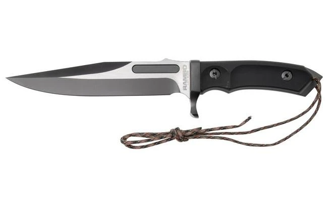 Rambo Last Blood 9416 Bowie Two Tone 3Cr13, Black Polymer Handle, Cuchillo Fijo, Diseño De Dietmar Pohl 3 Rambo Last Blood 9416 Bowie Two Tone 3Cr13, Black Polymer Handle, Cuchillo Fijo, Diseño De Dietmar Pohl