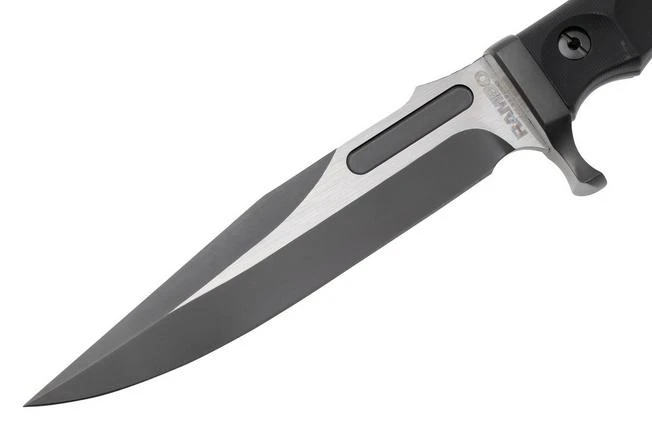 Rambo Last Blood 9416 Bowie Two Tone 3Cr13, Black Polymer Handle, Cuchillo Fijo, Diseño De Dietmar Pohl 5 Rambo Last Blood 9416 Bowie Two Tone 3Cr13, Black Polymer Handle, Cuchillo Fijo, Diseño De Dietmar Pohl - Imagen 3