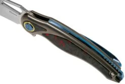 Rike Knife Unicorn Red Carbon Fibre Navaja -Knives And Tools Comercio RK UNI RCF 07 rike knives