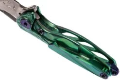 Rike Mini Hummingbird Navaja Damascus, Verde -Knives And Tools Comercio RKMINI GR 05 rike knives mini hummingbird rkmini gr 05