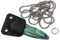 Rike Mini Hummingbird Navaja Damascus, Verde -Knives And Tools Comercio RKMINI GR 09 rike knives mini hummingbird rkmini gr 09