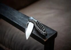 Rike Thor 6 Dark Grey Titanium, Navaja Integral -Knives And Tools Comercio RKTHOR6 DG 10 rike knives rkthor6 dg 10