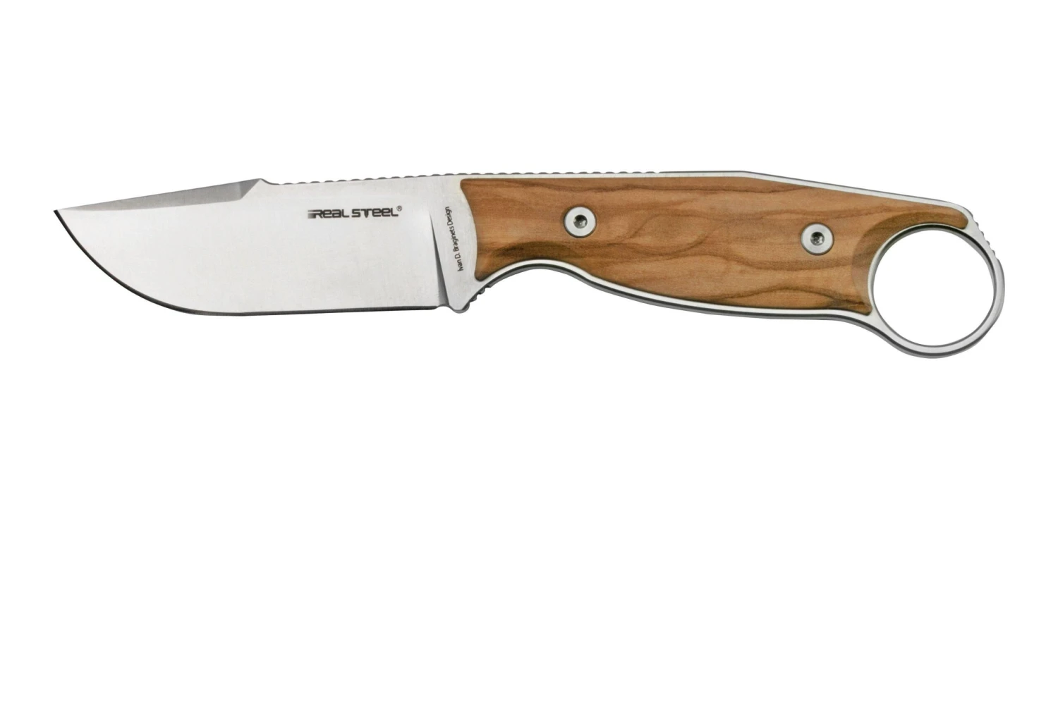 Real Steel Furrier Harpoon Olive Wood 3612W Cuchillo Fijo, Diseño Ivan Braginets 3 Real Steel Furrier Harpoon Olive Wood 3612W Cuchillo Fijo, Diseño Ivan Braginets