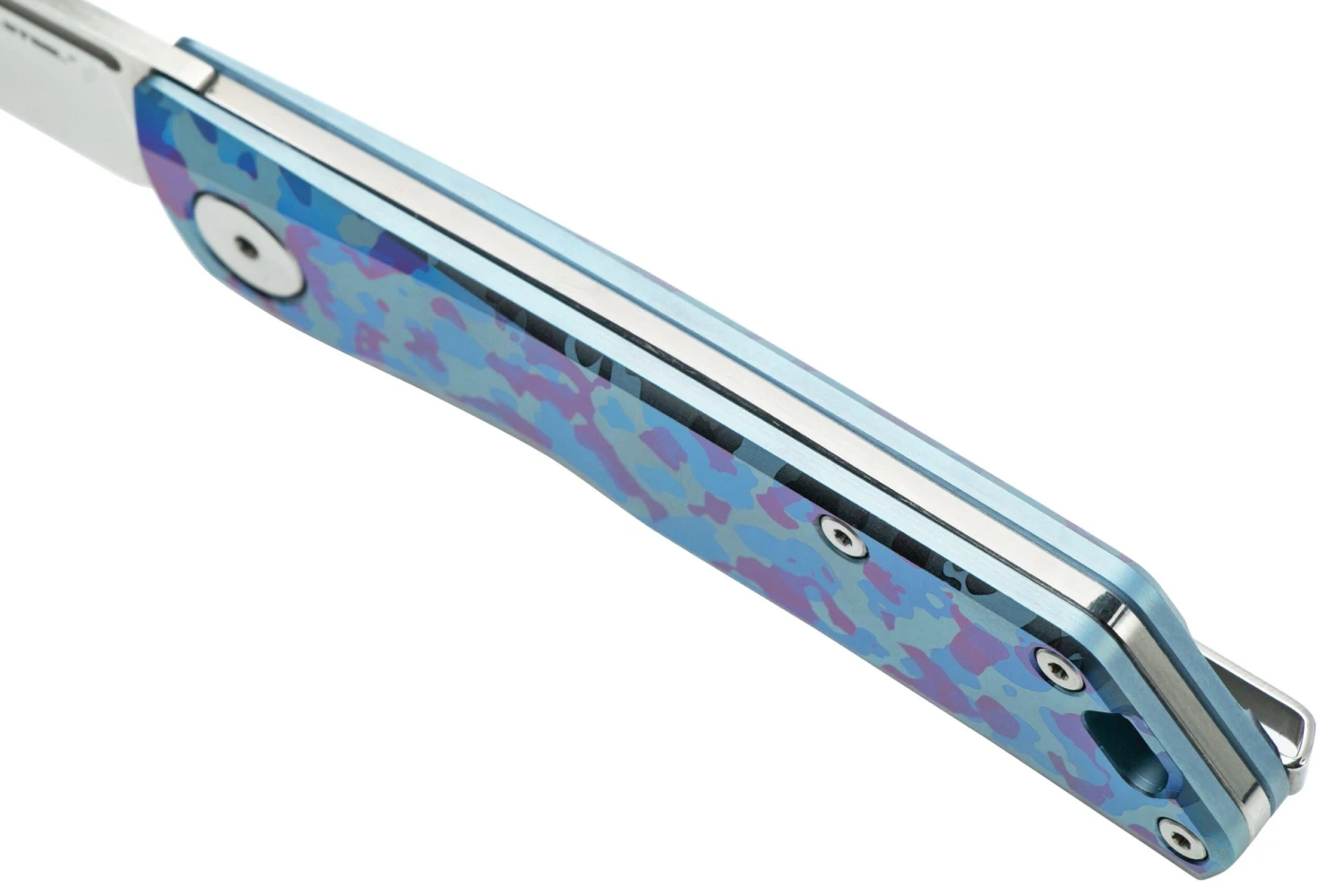 Real Steel Luna, Titanium Blue Camo 7001TC-BC Navaja Slipjoint 9 Real Steel Luna, Titanium Blue Camo 7001TC-BC Navaja Slipjoint - Imagen 7