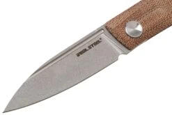 Real Steel Stella Natural Canvas Micarta 7056 Knivesandtools Exclusive Navaja, Diseño Poltergeist -Knives And Tools Comercio RL7056 03 real steel