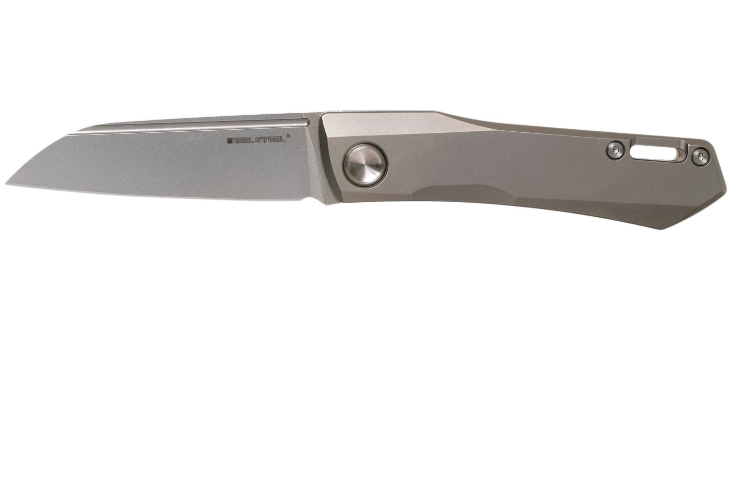 Real Steel Solis 7061S Beadblast Titanium, Silver, Navaja Slipjoint, Poltergeist Design 3 Real Steel Solis 7061S Beadblast Titanium, Silver, Navaja Slipjoint, Poltergeist Design