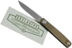 Real Steel Gslip Compact, Green Micarta KATO Exclusive -Knives And Tools Comercio RL7865 08 real steel kato exclusive