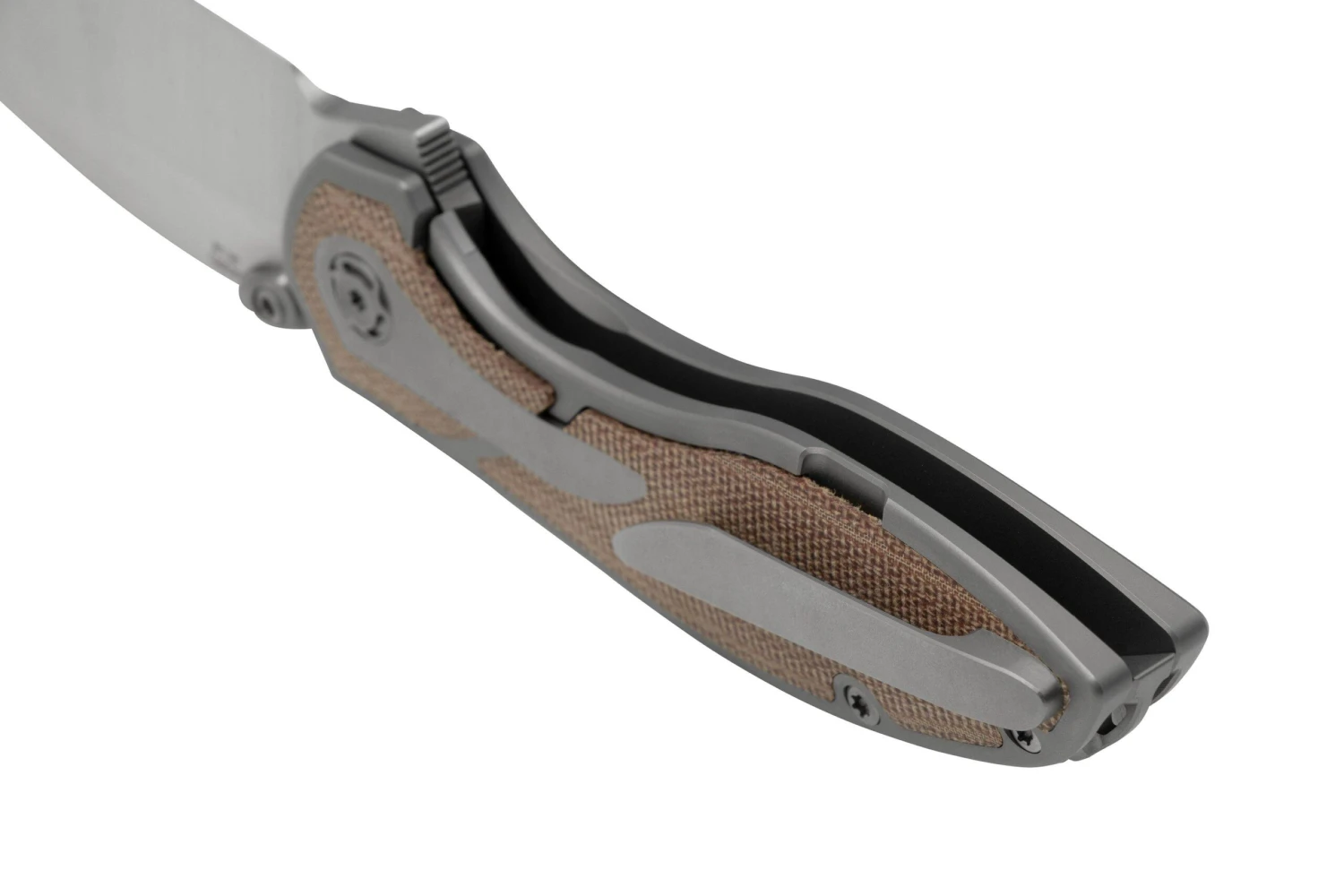 Reate Iron X, IRONX-BM Brown Micarta, Diseño Kirby Lambert 6 Reate Iron X, IRONX-BM Brown Micarta, Diseño Kirby Lambert - Imagen 4