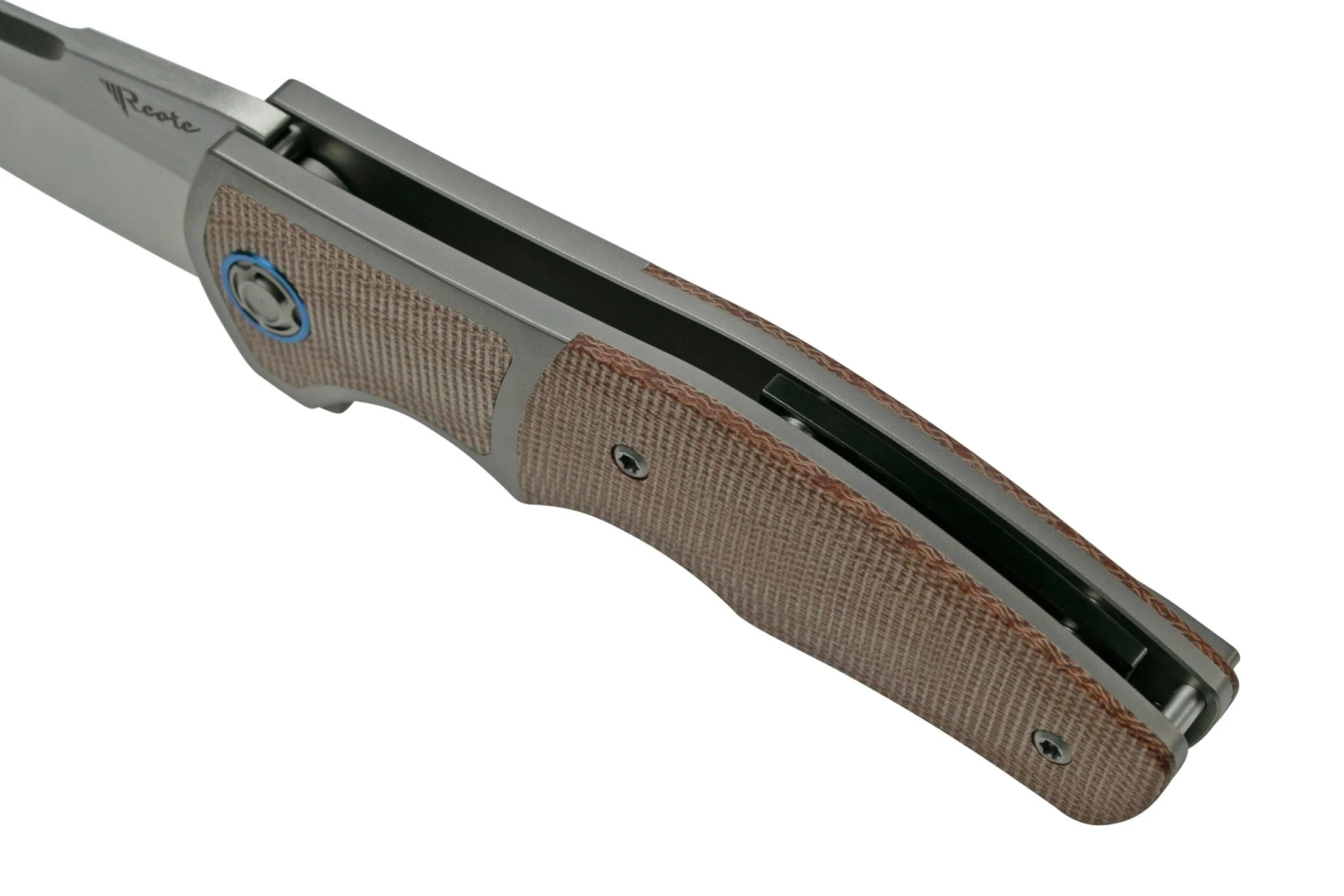 Reate Mini Crossroads M390, Brown Micarta MCR-BRM Navaja, Diseño Kirby Lambert 8 Reate Mini Crossroads M390, Brown Micarta MCR-BRM Navaja, Diseño Kirby Lambert - Imagen 6