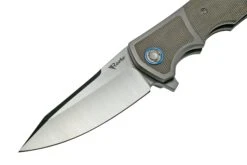 Reate Mini Crossroads M390, Green Micarta MCR-GRM Navaja, Diseño Kirby Lambert -Knives And Tools Comercio RT MCR GRM 03 reate