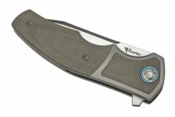 Reate Mini Crossroads M390, Green Micarta MCR-GRM Navaja, Diseño Kirby Lambert -Knives And Tools Comercio RT MCR GRM 04 reate