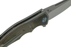 Reate Mini Crossroads M390, Green Micarta MCR-GRM Navaja, Diseño Kirby Lambert -Knives And Tools Comercio RT MCR GRM 07 reate