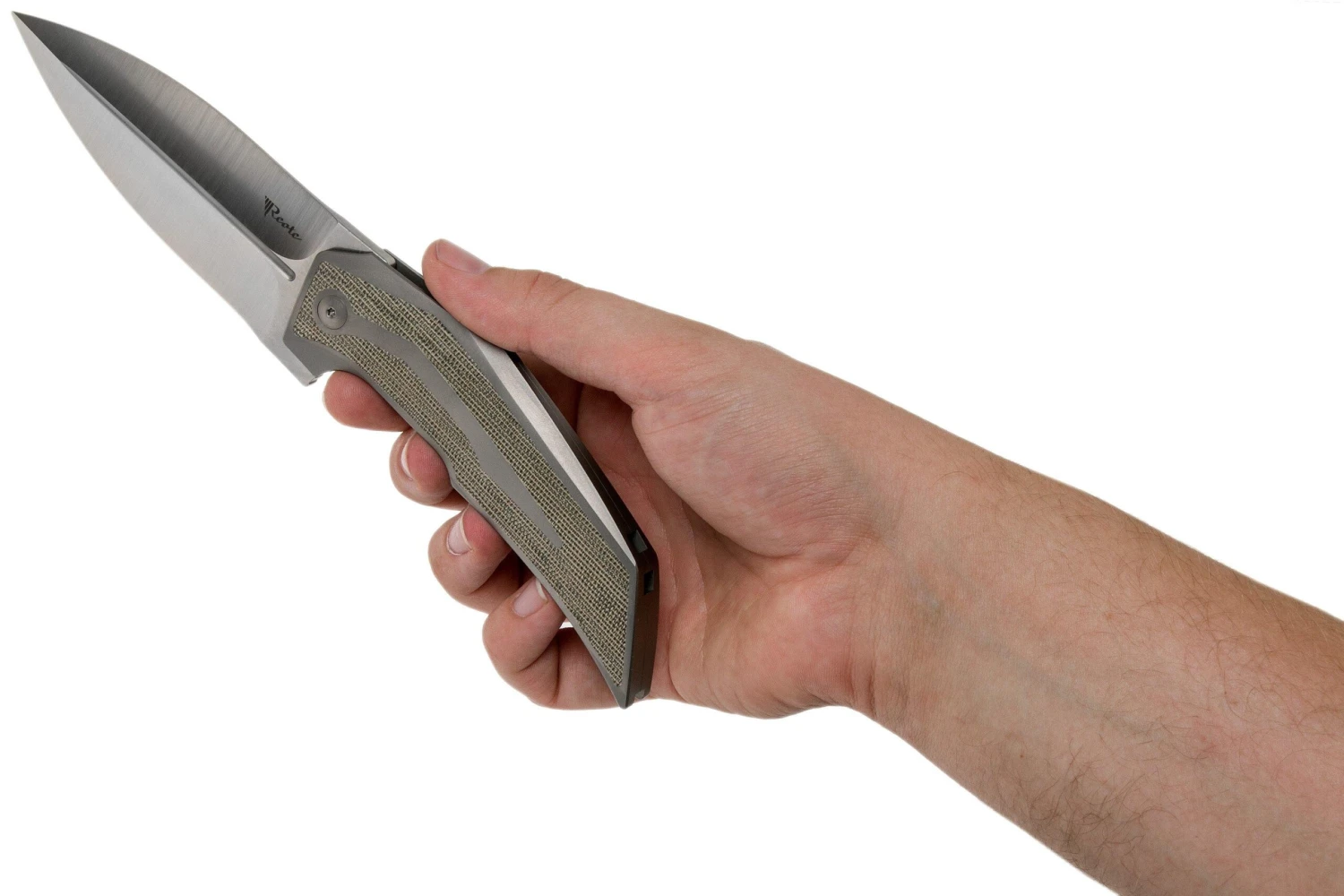 Reate T4000 Green Micarta Navaja, Tashi Bharucha Design 10 Reate T4000 Green Micarta Navaja, Tashi Bharucha Design - Imagen 8